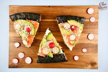 Sushi pizza